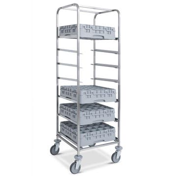 Wagen | Voor Vaatwasser | Korf 500x500mm | 7 Niveaus |, Verzenden