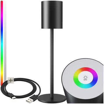 Moderne tafellamp Corly, LED, 7 lichtkleuren, dimbaar, Verzenden, Nieuw