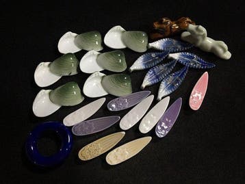 Japanese - Beeld, Collection of 23 Vintage Japanese Ceramic, Antiek en Kunst