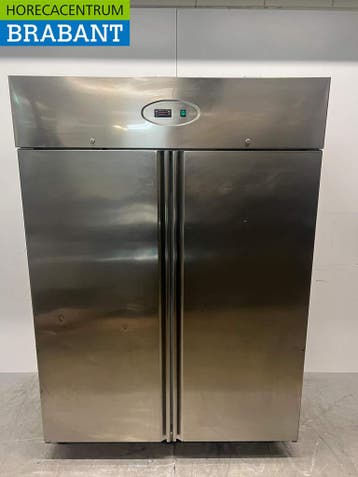 Congélateur mobile double porte en acier inoxydable 1300, Verzenden