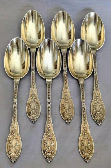 Robert Linzeler - Lepel (6) - .950 zilver - Eetlepels