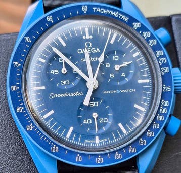 Omega x Swatch - MoonSwatch - Mission to Neptune - Sans prix, Nieuw