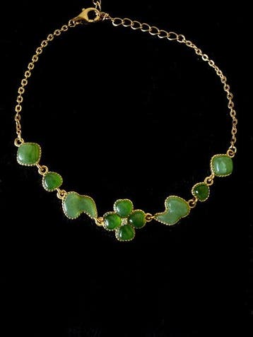 armband - Nefriet Jade, Zilver - China - 21e eeuw, Antiquités & Art