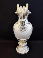 Meissen - E. A. Leuteritz - Vaas - Slangenhalsvaas /, Antiek en Kunst
