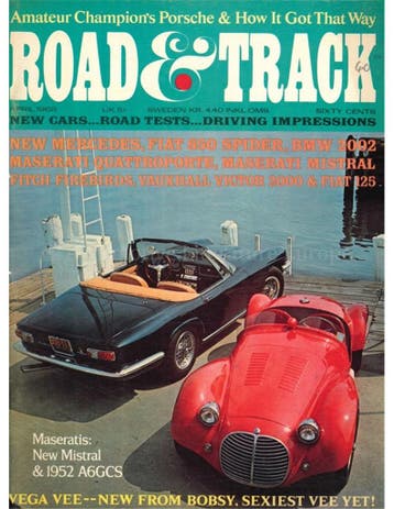 1968 ROAD AND TRACK MAGAZINE APRIL ENGELS