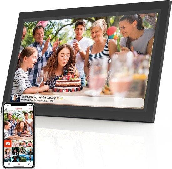 2dekans | Denver - Digitaal Fotoframe XL - 15,6-inch - Full, Audio, Tv en Foto, Fotografie | Fotolijsten, Ophalen of Verzenden