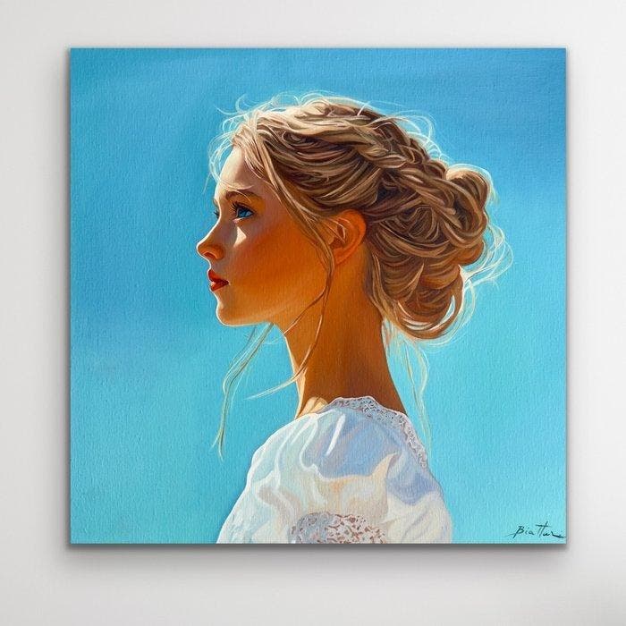 Biatturi Irina - Printemps, Antiek en Kunst, Kunst | Designobjecten