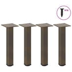 vidaXL Salontafelpoten 4 st 30-32 cm staal naturel, Verzenden