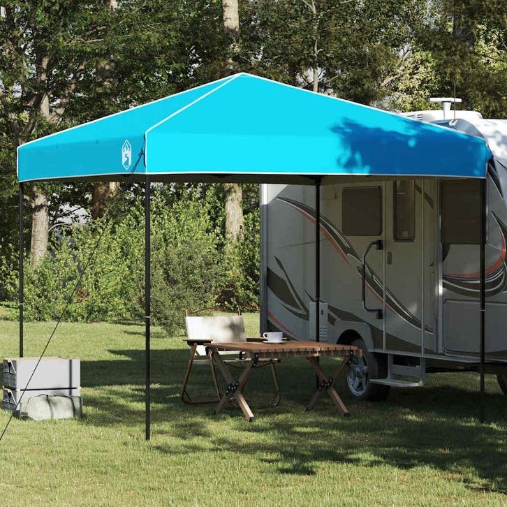 vidaXL Luifel Tent Blauw 243 x 243 x 251 cm Stof, Jardin & Terrasse, Tonnelles, Envoi
