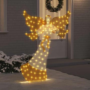 vidaXL Feestelijke Ornamenten LEDs Warmwit Polyester, Verzenden, Nieuw