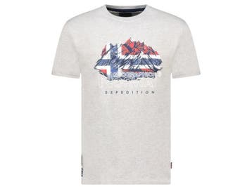 Veiling - Geographical Norway Jummit Shirt Grijs Melee - L, Kleding | Heren, T-shirts, Nieuw