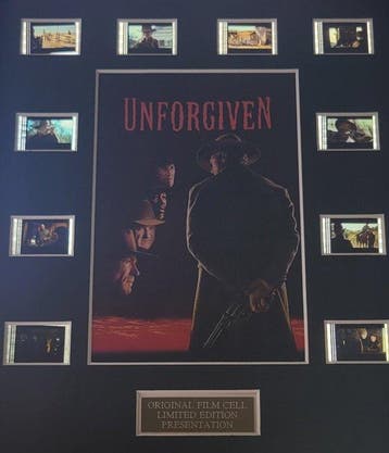 Set of 2 Mounted Cowboy 35mm Film Cells Unforgiven and The, Collections