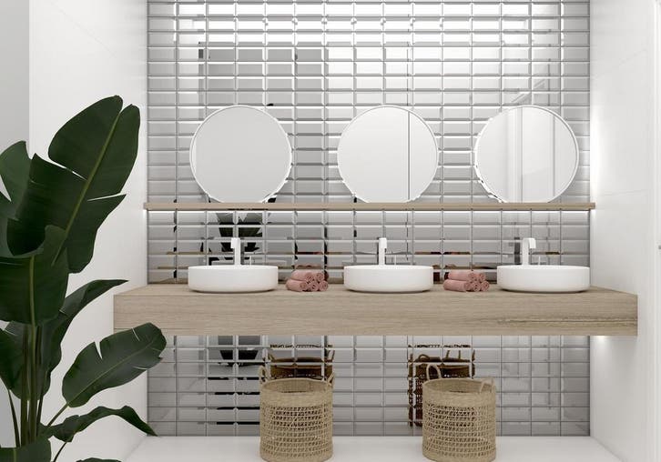 Wandtegel Terre Agostino Sub Plata Zilver Metro Glans 7,5x15, Bricolage & Construction, Dalles & Carrelages, Enlèvement ou Envoi
