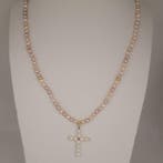 Zonder minimumprijs - Hanger - 18 karaat Geel goud Parel -