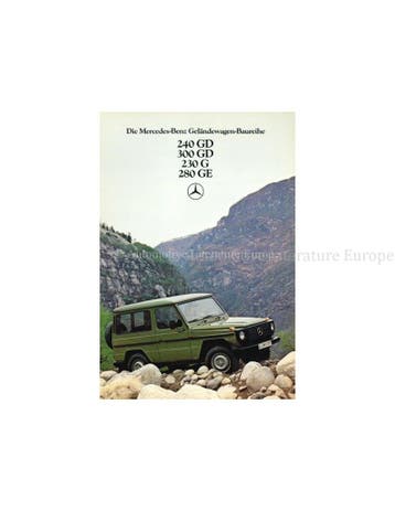 1980 MERCEDES BENZ G KLASSE BROCHURE DUITS