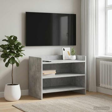 vidaXL TV Kast 60 x 33 x 47 cm Betongrijs Bewerkt hout, Verzenden
