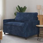 vidaXL bank / zetel Marineblauw 126 x 81 x 87,5 cm Polyester, Verzenden
