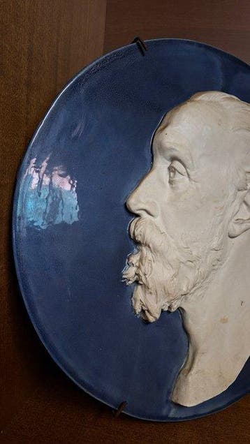 Richard Ginori - Reliëf, Augusto Richard - 39 cm - Keramiek