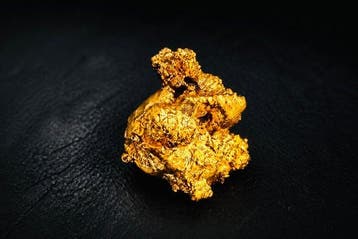 Goud Goud nugget - Hoogte: 8.72 mm - Breedte: 7.3 mm- 1.19 g