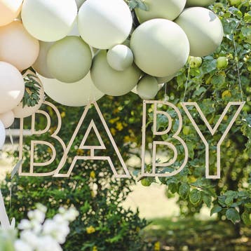 Hangdecoratie Baby Hout, Verzenden