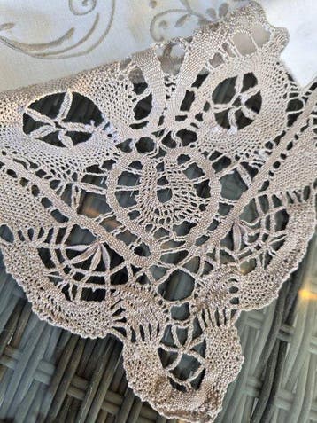 Nappe - 152 cm - 102 cm - Nappe ancienne en dentelle., Antiquités & Art