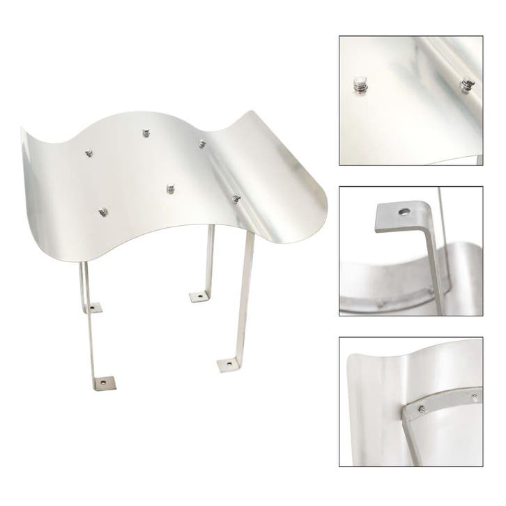 vidaXL Schoorsteenkap roestvrij staal 80 x 80 x 39 cm, Maison & Meubles, Poêles, Envoi
