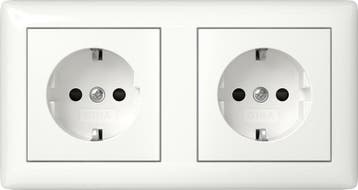 Gira Standaard 55 Dubbele Stopcontact 16A 250V Veiligheid, Verzenden