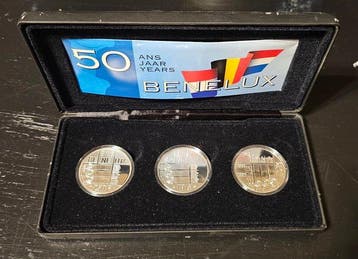 Nederland, België, Luxemburg. 10 Gulden 1994 (Zonder, Postzegels en Munten