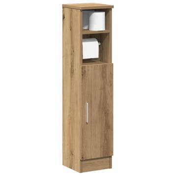 vidaXL Badkamerkast met rolhouder 20,5x22x90 cm artisanaal, Verzenden