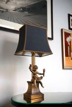 Lampe de table - Laiton - Lampe de table néoclassique en