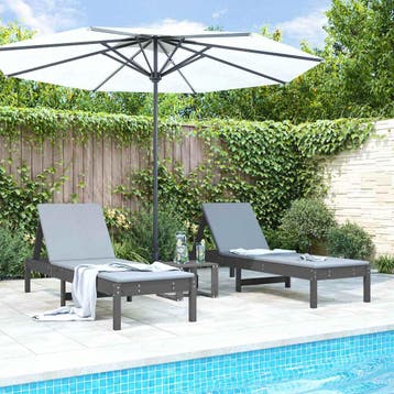 vidaXL Ligbedden 2 st 199,5x60x74 cm massief grenenhout, Verzenden
