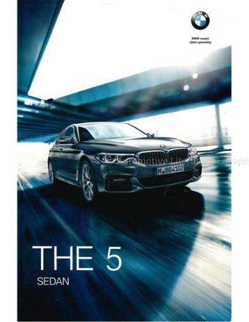 2019 BMW 5 SERIE SEDAN BROCHURE NEDERLANDS, Nieuw