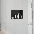 vidaXL Douche Niche Zwart 45 x 30 x 9,5 cm Roestvrij staal, Bricolage & Construction, Verzenden