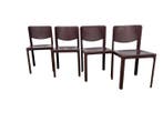 Stoel (4) - Leder - 4 Stoelen Matteo Grassi