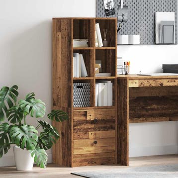 vidaXL Highboard met lade Oudhout 45,5 x 34 x 127 cm, Verzenden, Nieuw