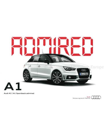 2013 AUDI A1 BROCHURE ENGELS, Nieuw