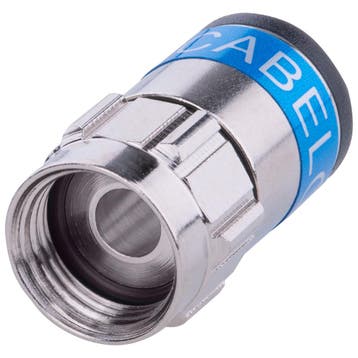 Cabelcon F-6-TD Self Install 5.1 blauw f-connector niti O-ri, Ophalen of Verzenden