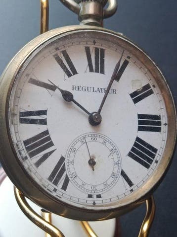 Regolateur - Enorme Orologio da Taschino GOLIATH 65mm