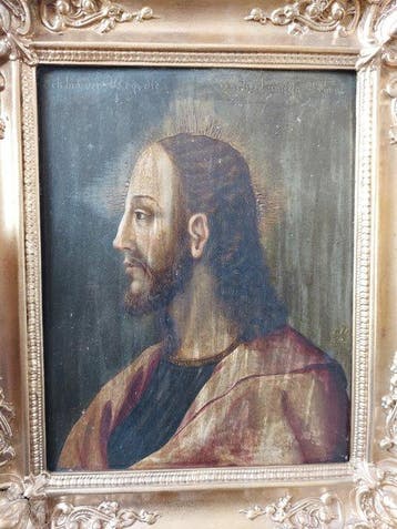 German School (XVII), signed „I. H.“ - Chrystus w lewym