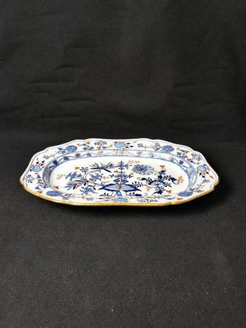 Meissen - Cipolla Blu oro - Piatto da portata - D.34,5cm -