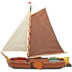 Skutsje Model 74cm Bruin, Ophalen of Verzenden