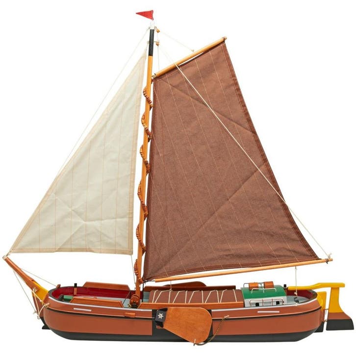 Skutsje Model 74cm Bruin, Hobby & Loisirs créatifs, Modélisme | Bateaux & Navires, Enlèvement ou Envoi