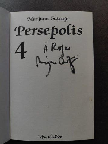 Persepolis T4 + signature de Marjane Satrapi - B - 1 Album -, Boeken, Nieuw