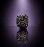 Oud-Romeins, Keizerrijk Brons Zegelamulet, gegraveerd met
