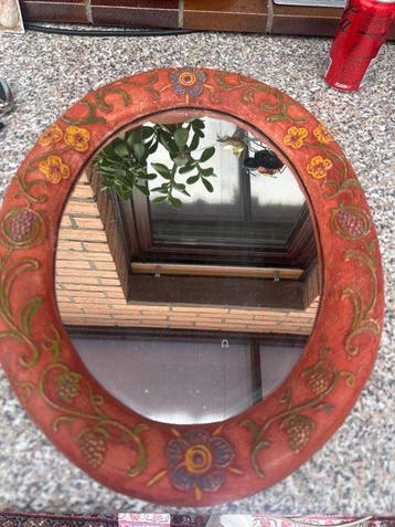 Spiegel - Terracotta, Antiek en Kunst
