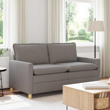 vidaXL bank / zetel Taupe 156 x 81 x 87,5 cm Stof, Huis en Inrichting, Zetels | Zetels, Verzenden, Nieuw