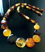 Amber Unieke vintage Baltische amber ketting- 18 g