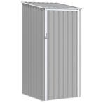 vidaXL Tuinschuur 87x98x159 cm gegalvaniseerd staal grijs, Verzenden, Nieuw