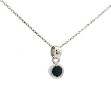 Sans prix de réserve - Pendentif Argent - 0.65ct. tw. Saphir