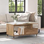 vidaXL Salontafel met lade Artisan Eiken 90 x 49 x 45 cm, Huis en Inrichting, Verzenden, Nieuw